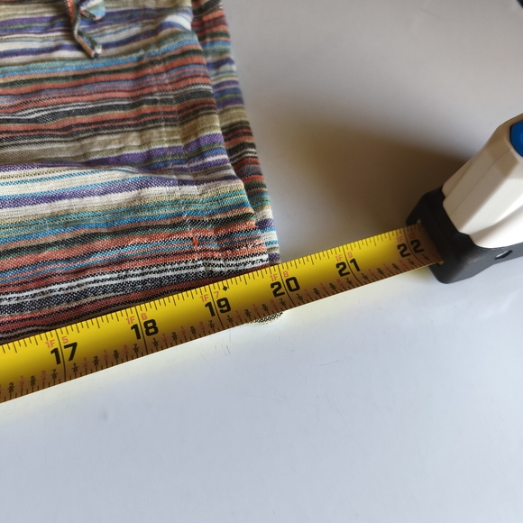 Ganesh Himmal Trading Co 100% Cotton Wide Leg Hand Woven Pants sz XS/S Multi - Picture 9 of 9